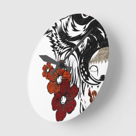 Wolf Flower Tatoo  Ronde Klok (Hoek)