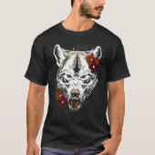 Wolf Flower Tatoo T-shirt (Voorkant)