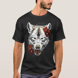 Wolf Flower Tatoo T-shirt
