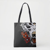 Wolf Flower Tatoo  Tote Bag (Voorkant)