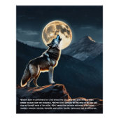 Wolf Folklore Perfect Poster (Voorkant)