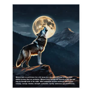 Wolf Folklore Perfect Poster