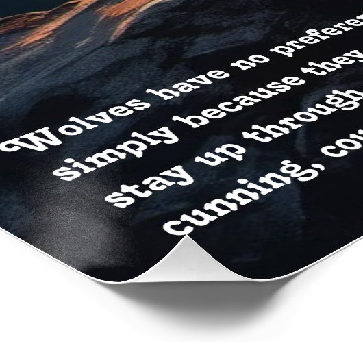 Wolf Folklore Perfect Poster (Hoek)