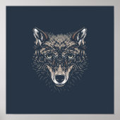 Wolf | Forest Animal Wolf Wall Print (Voorkant)