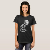 Wolf Forest Moon Cosmic Howling Wolf Lover T-shirt (Voorkant volledig)
