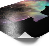 Wolf Foto Afdruk (Hoek)