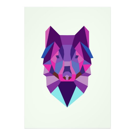 Wolf Foto Afdruk (Voorkant)