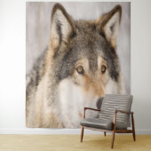 Wolf foto cute dier dierenwereld wandkleed (In situ)