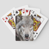 Wolf Foto Persoonlijke naam Pokerkaarten (Achterkant)