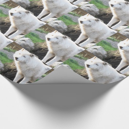 Wolf Fotografie Kunst Spirituele Gids Dier Liefde Cadeaupapier (Hoek)