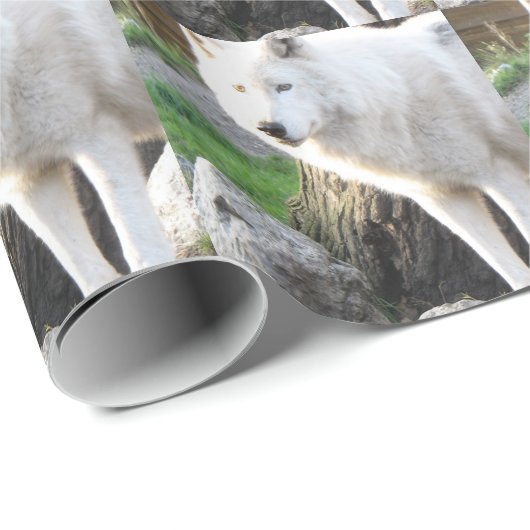 Wolf Fotografie Kunst Spirituele Gids Dier Liefde Cadeaupapier (Rol Hoek)