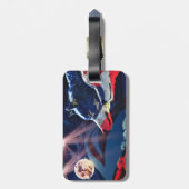 Wolf Full Moon Bagagelabel (Achterkant verticaal)