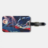 Wolf Full Moon Bagagelabel (Achterkant horizontaal)