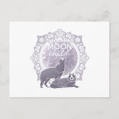Wolf Full Moon Briefkaart (Voorkant)