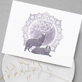 Wolf Full Moon Briefkaart