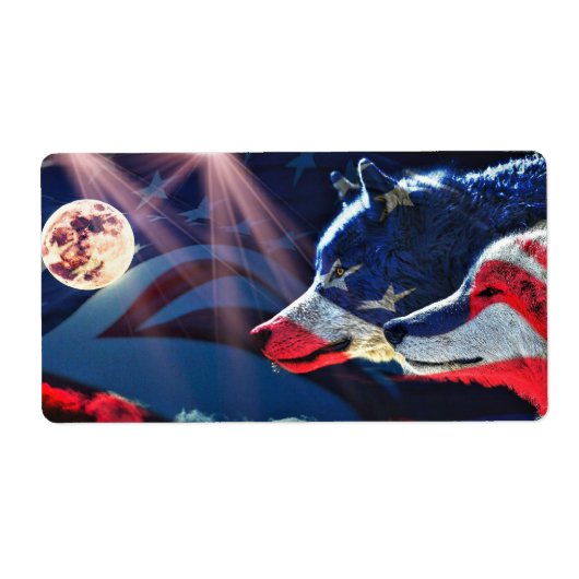 Wolf Full Moon Etiket (Voorkant)