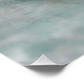 Wolf Full Moon in mist Poster (Hoek)