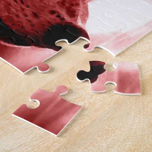 Wolf Fullmoon & Red Night - Wilde dieren Art Legpuzzel (Zijkant)