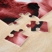 Wolf Fullmoon & Red Night - Wilde dieren Art Legpuzzel (Zijkant)