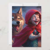 Wolf Galaxy Stars Kosmisch Verjaardagsfeest Kaart (Achterkant)