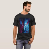 Wolf galaxy wolf for men and woman t-shirt (Voorkant volledig)