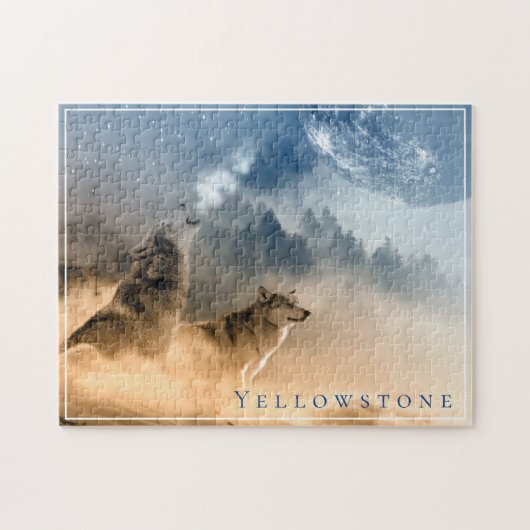 Wolf Game Puzzle-Yellowstone Legpuzzel (Horizontaal)