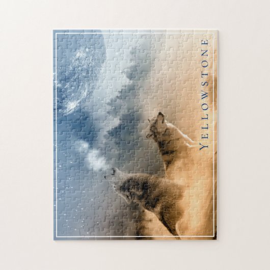Wolf Game Puzzle-Yellowstone Legpuzzel (Verticaal)