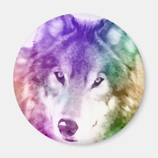 Wolf Gaze Art Magneet (Voorkant)