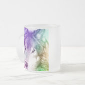 Wolf Gaze Art Matglas Koffiemok (Voorkant links)