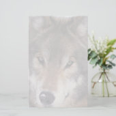 Wolf Gaze Stationery Briefpapier (Staand voorkant)