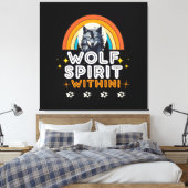 Wolf Geest Binnen Canvas Afdruk (Insitu (Slaapkamer))