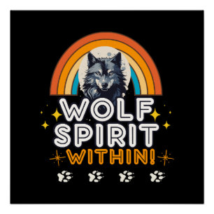 Wolf Geest Binnen Perfect Poster