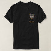 Wolf Geest Dier | Boho Wolf Totem T-shirt (Design voorkant)