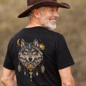 Wolf Geest Dier | Boho Wolf Totem T-shirt