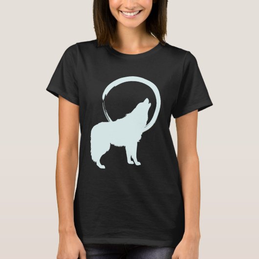 Wolf Geest Dier Heilige Sjamaan Native American C T-shirt (Voorkant)