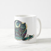 Wolf Geest Dier Hemelse Art Nouveau Koffiemok (Voorkant rechts)