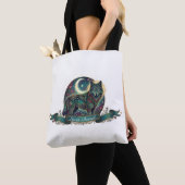 Wolf Geest Dier Hemelse Art Nouveau Tote Bag (Dichtbij)