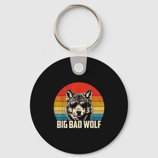Wolf geest grote en slechte wolf wolvenpak grappig sleutelhanger (Voorkant)