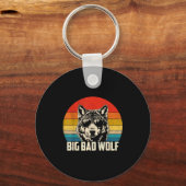 Wolf geest grote en slechte wolf wolvenpak grappig sleutelhanger (Voorkant)