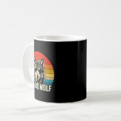 Wolf geest grote en slechte wolf wolvenroedel grap koffiemok (Voorkant links)
