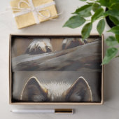 Wolf Geest Portret Decoupage Tissuepapier (Geschenk)