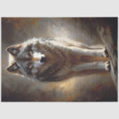 Wolf Geest Portret Decoupage Tissuepapier (Voorkant)