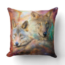 Wolf-geest van de Universele Kunstontwerper Pillow
