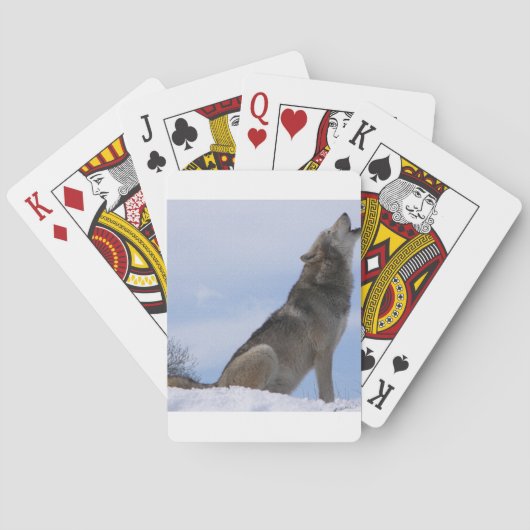 Wolf Gehuil Pokerkaarten (Achterkant)