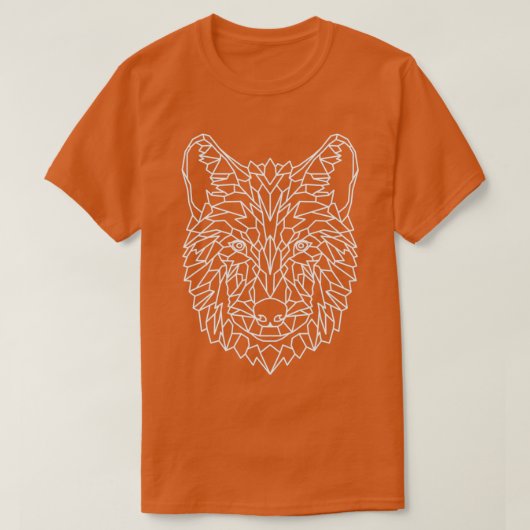 Wolf Geometric als Geometric 1 T-shirt (Design voorkant)