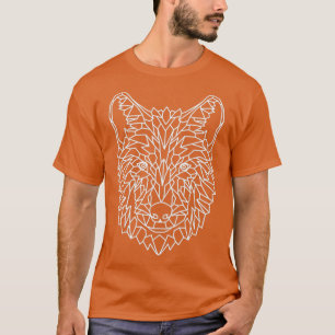 Wolf Geometric als Geometric 1 T-shirt