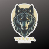 Wolf gezicht fenrir tribal krijger geen angst fenr sticker
