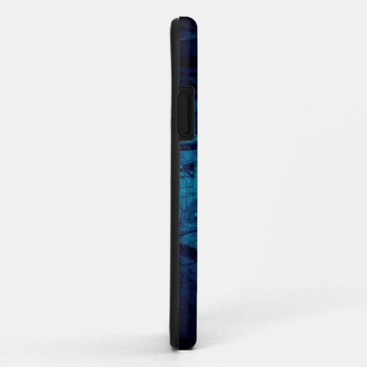 Wolf gezicht in donker fantasiebos Case-Mate iPhone case (Achterkant/rechts)