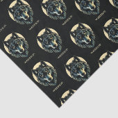 Wolf gezicht krijger fenrir nordic gift wrapping tissuepapier (Detail)