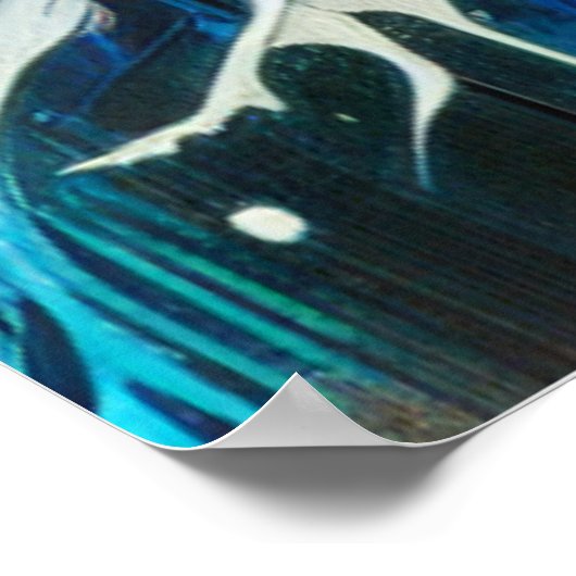 Wolf Gezicht met Zon & Bos | Poster (Hoek)